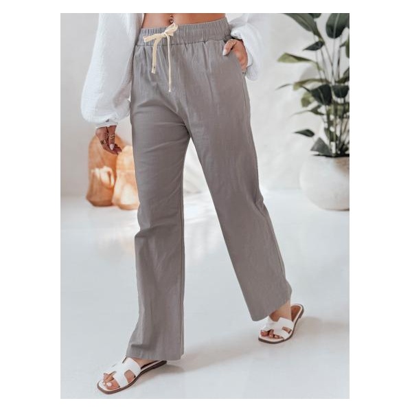 Dámske nohavice so širokými nohavicami BOHO DAY Grey
