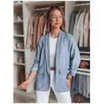 Dámske oversize sako SOFT LOVE tmavomodré
