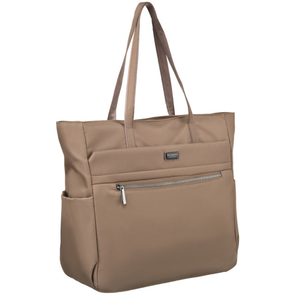 Elegantná dámska béžová shopper kabelka na rameno Peterson