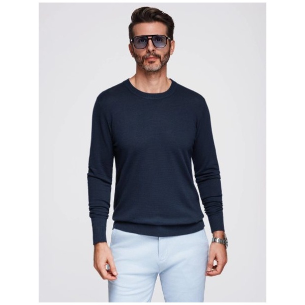 Jedinečný tmavomodrý pánsky sveter  V1 SWSW-0183 - XL