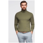 Moderný olivový pánsky rolák  V4 LSCL-0130 - XXL