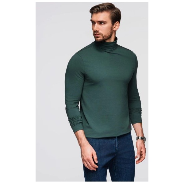 Moderný zelený pánsky rolák V7 LSCL-0130 - L