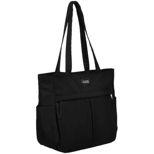 Módna čierna shopper taška A4 – Peterson