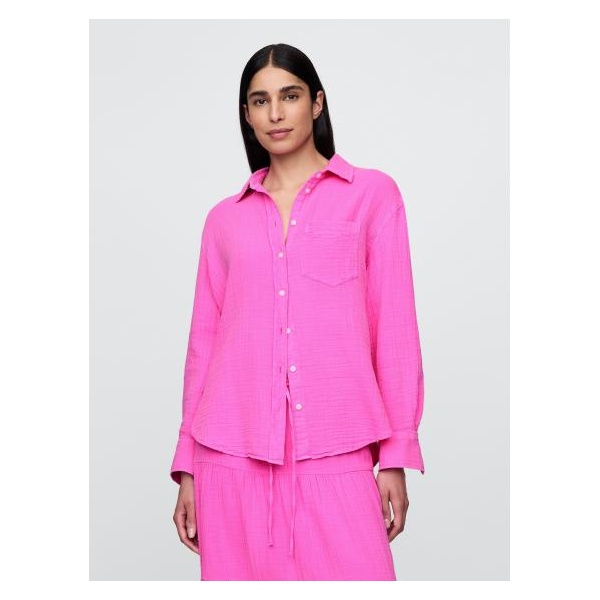 Mušelínová oversize košile Gap