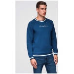 Pánska modrá mikina s nápisom V1 SSNZ-0244 - XS
