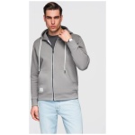 Pánska šedá mikina na zips V8 SSBZ-0272 - XXL