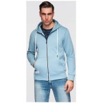 Pánska svetlomodrá mikina na zips V7 SSBZ-0272 - L
