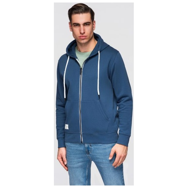 Pánska tmavomodrá mikina na zips V4 SSBZ-0272 - S