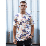 Pánske béžové camo tričko Dstreet RX5589