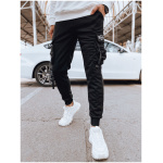 Pánske čierne cargo nohavice Dstreet UX4203