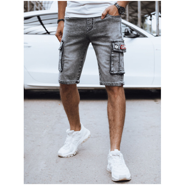 Pánske čierne rifľové cargo kraťasy Dstreet SX2415 skl.33