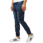 Pánske jogger nohavice - denim look (ux1892) skl.3