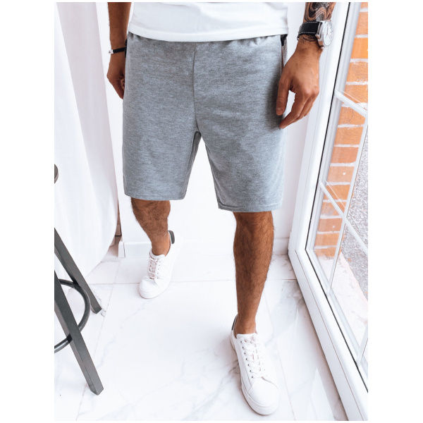 Pánske kraťasy športové Farba svetlo šedá DSTREET SX2279