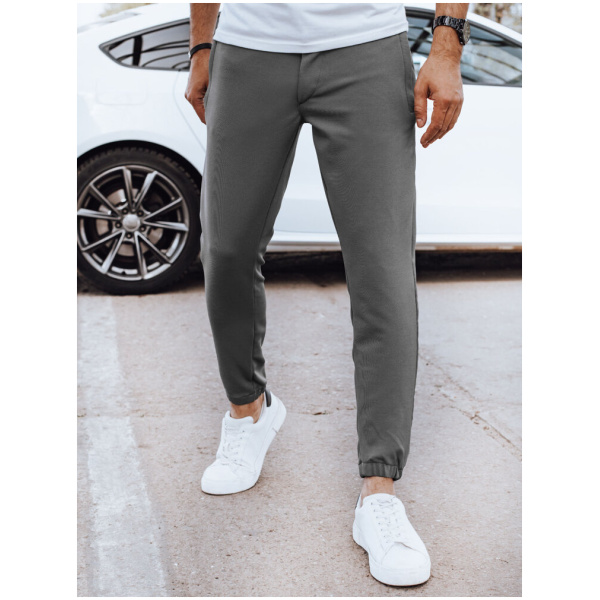 Pánske tmavosivé joggery Dstreet UX4265
