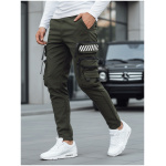 Pánske zelené cargo nohavice Dstreet UX4160