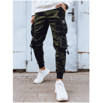 Pánske zelené cargo nohavice Dstreet UX4207