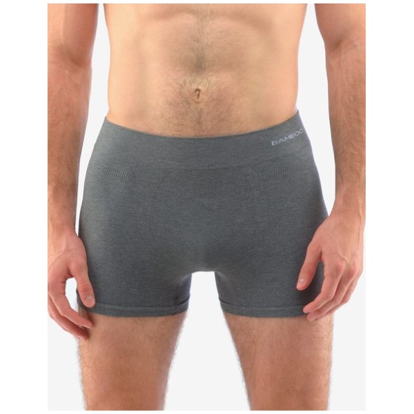 Pohodlné šedé pánske boxerky ECO bamboo - M/L