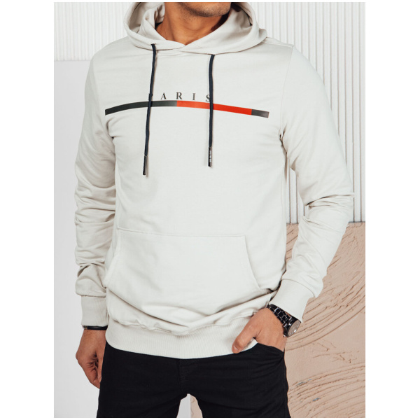 Šedá pánska mikina s potlačou Dstreet BX5729