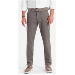 Šedé chinos nohavice s jemnou textúrou V1 PACP-0184 - L