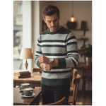 Šedý pánsky pruhovaný sveter Dstreet WX2262