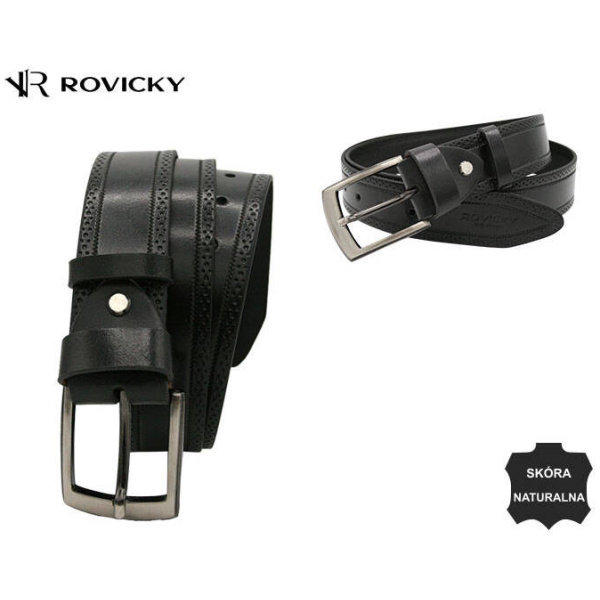 Široký pánsky kožený opasok - Rovicky