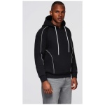 Trendy čierna mikina s pásikmi V1 SSNZ-0250 - L