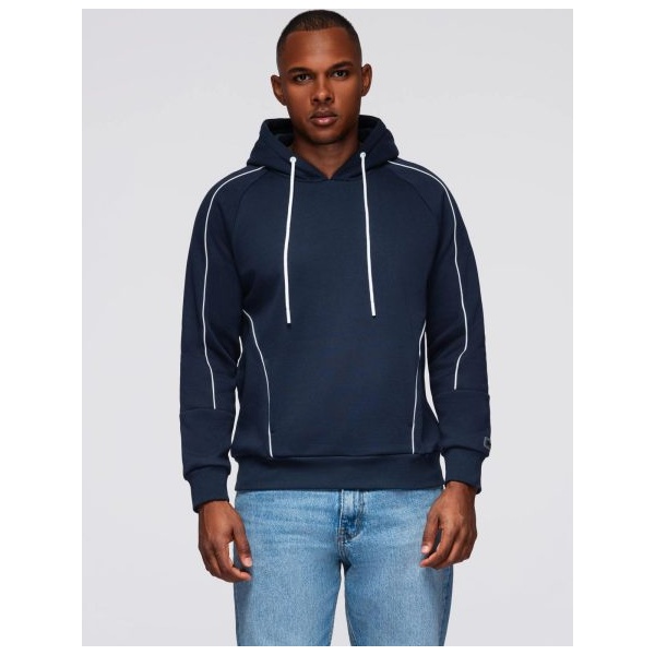 Trendy tmavomodrá mikina s pásikmi V2 SSNZ-0250 - L