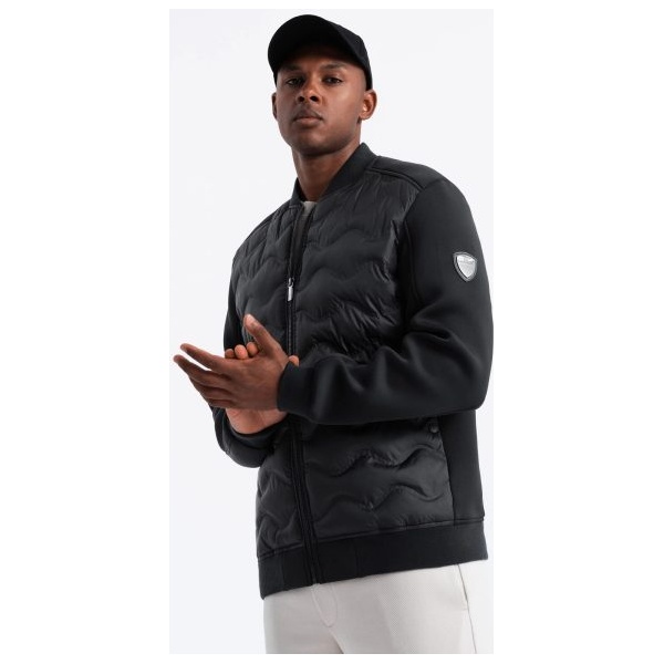 Čierna bomber trendy bunda V1 JALP-0141 - L
