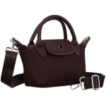 Dámska bordová crossbody kabelka z polyesteru so širokým popruhom
