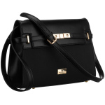 Dámska čierna crossbody kabelka Peterson so zipsom
