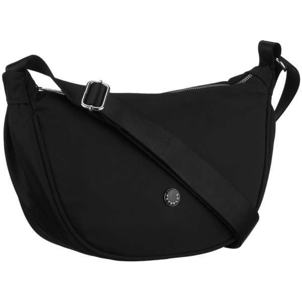 Dámska čierna crossbody kabelka z polyesteru