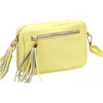 Dámska crossbody kabelka Luka 20-030 DOLLARO GOLD z prírodnej kože