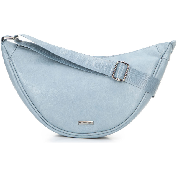Dámska crossbody na širokom popruhu modrá 100-4Y-421-N