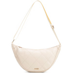 Dámska crossbody v geometrickom prešívaní krémovo-zlatá 100-4Y-422-9G