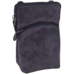 Dámska kožená crossbody kabelka modrá 2511538