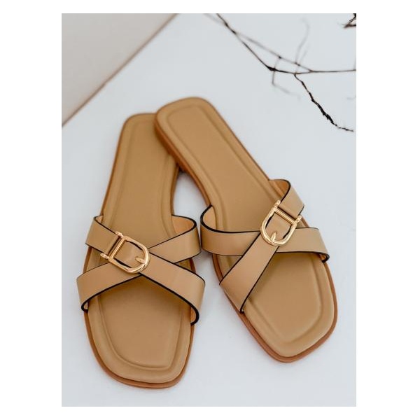 Dámske šľapky khaki