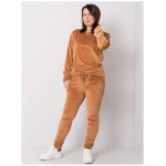 Dámsky plus size set JEANE brown