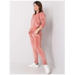 Dámsky velúrový plus size set JEANNE pink