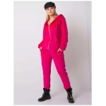 Dámsky velúrový plus size set MICHELL ružový