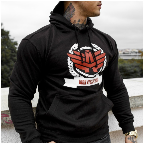 Fitness mikina bez zipsu Iron Aesthetics Triumph