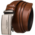 Hnedý opasok do obleku Peterson