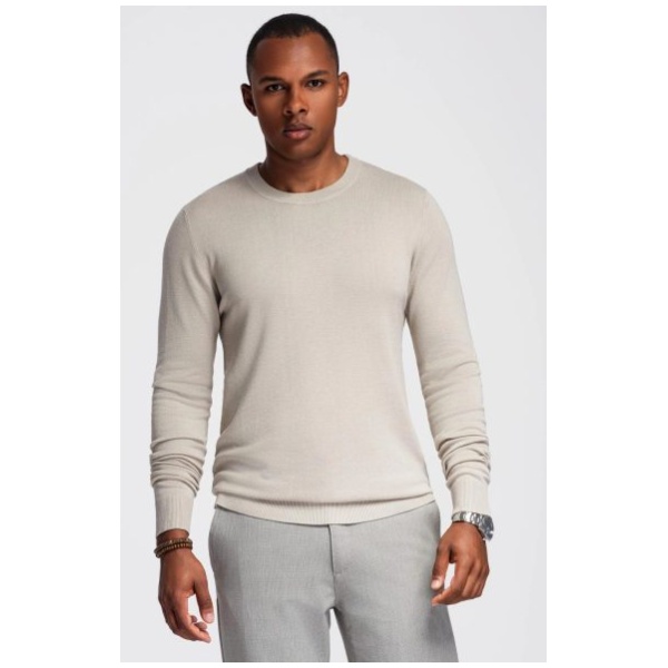 Jedinečný béžový pánsky sveter V3 SWSW-0183 - XL