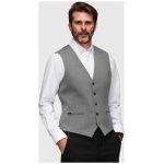 Klasická šedá elegantná vesta V1 V65 - XL