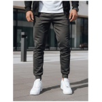 Moderné pánske tepláky v grafitovej farbe - XL/XXL
