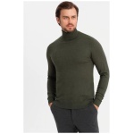 Módny olivový rolák V5 SWTN-0127 - XL