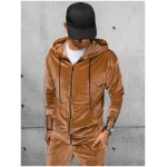 Originálna mikina vo farbe camel