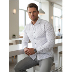 Pánska košeľa slim fit DX2700 – biela moderná košeľa pre elegantného muža