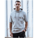 Pánska svetlošedá mikina Dstreet BX5674