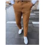Pánske chinos nohavice vo farbe camel