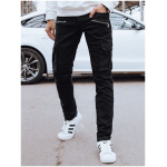 Pánske čierne cargo nohavice Dstreet UX4237